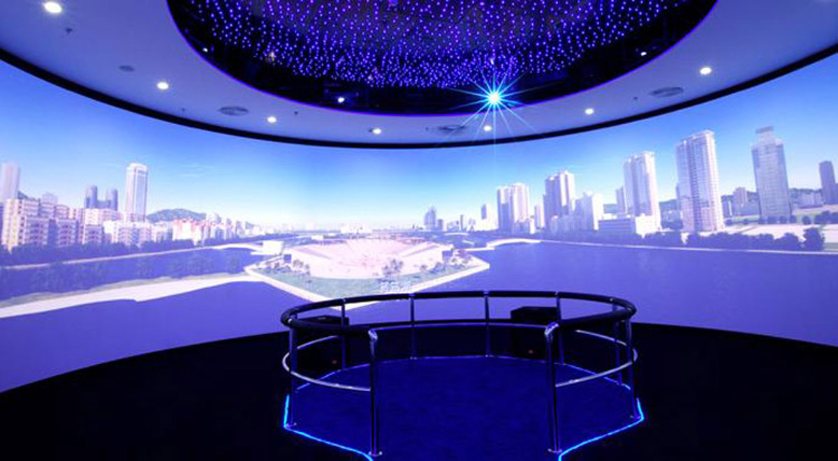 教育体验360°环幕影院数字媒体展厅