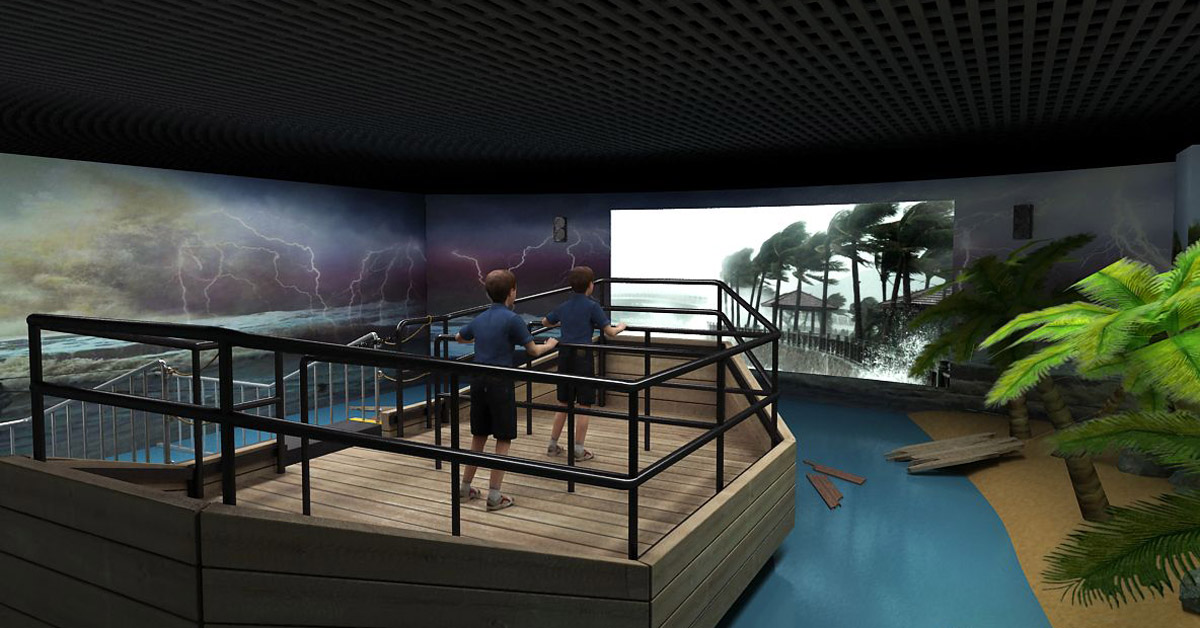 新建区教育体验模拟台风及暴风雨设备