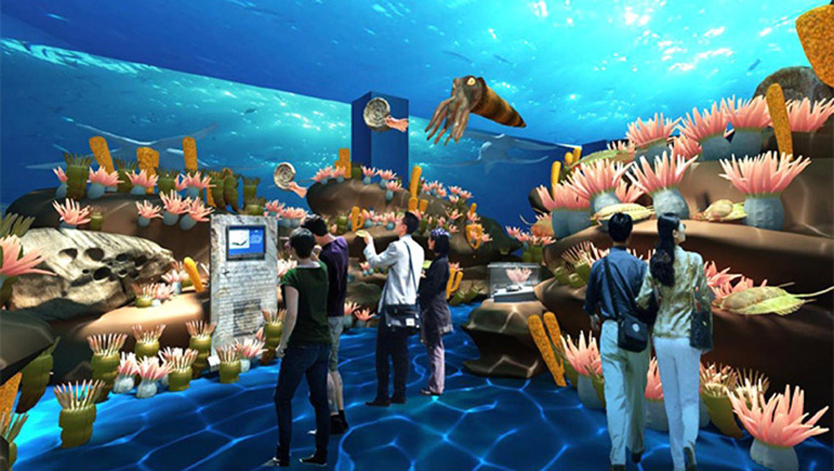 葫芦岛市教育体验海底探秘互动感应投影