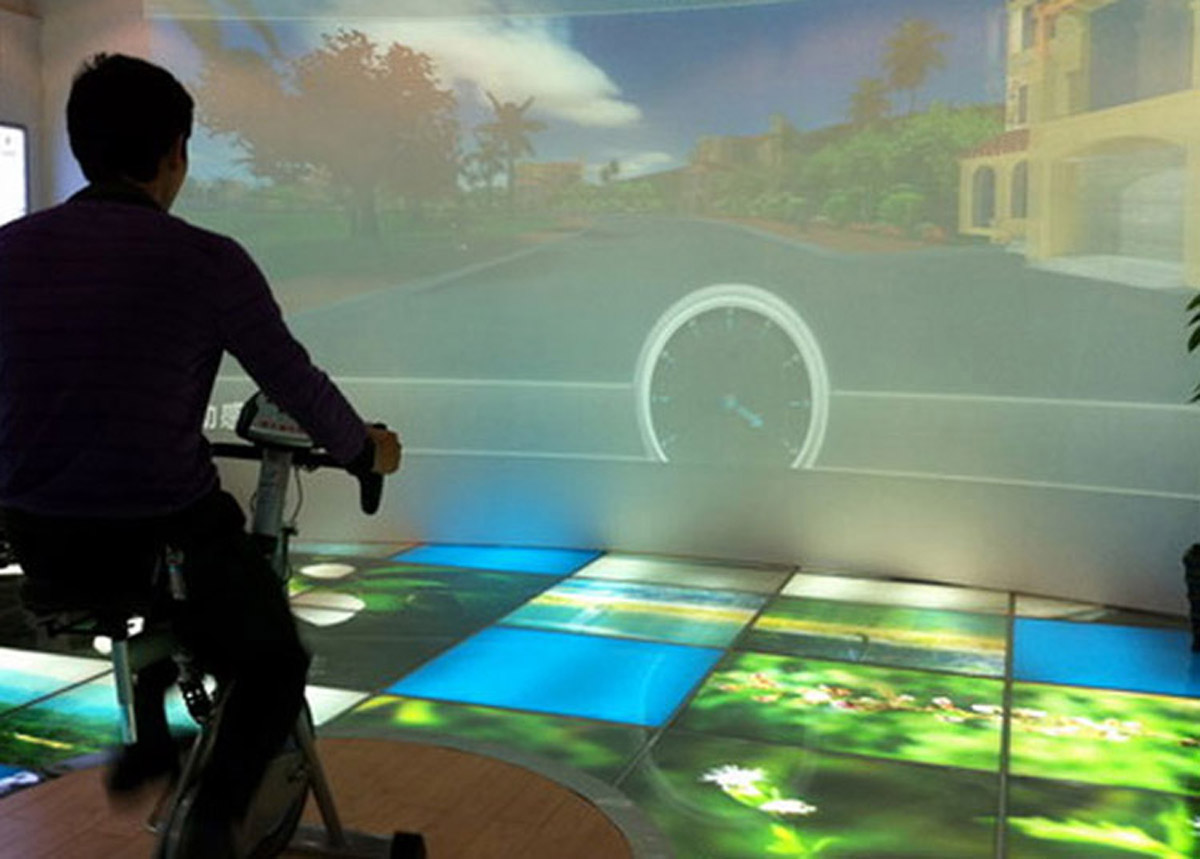 绿园区教育体验虚拟自行车系统