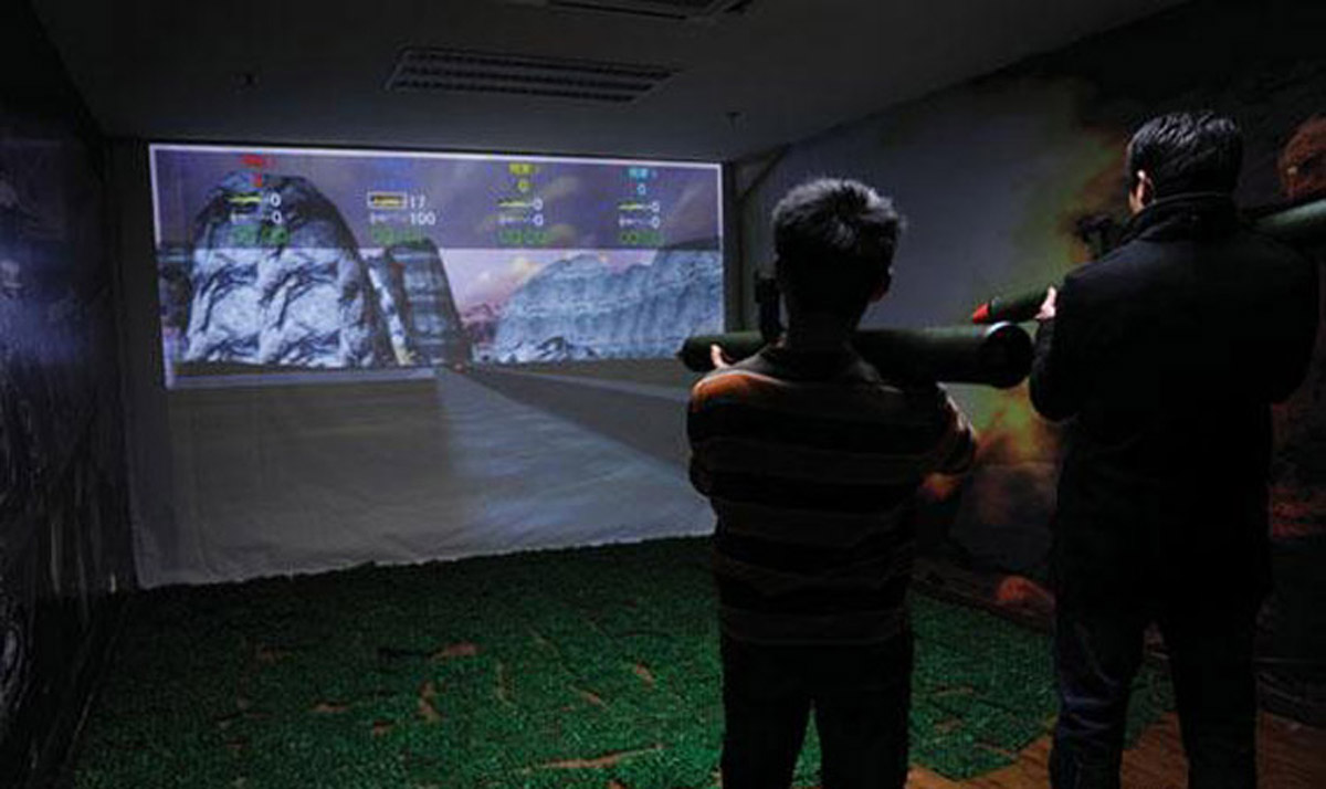 雨城区教育体验模拟火箭筒